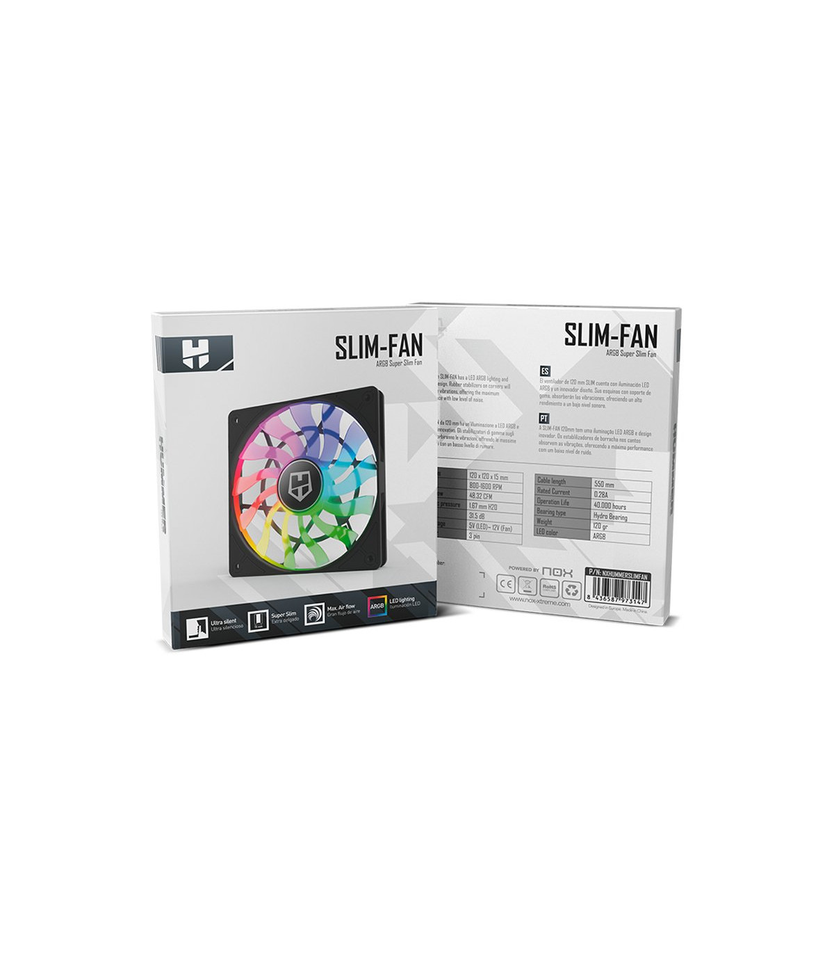 NOX HUMMER SLIM-Fan ARGB 120mm