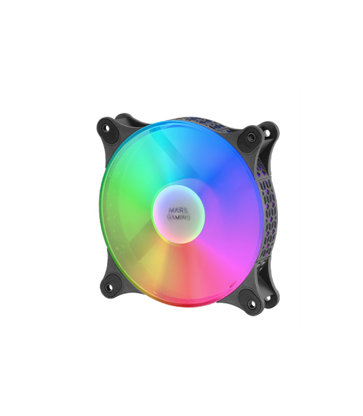 MARS GAMING MFDUO 12CM 2XFANRGB Ult-silent Black