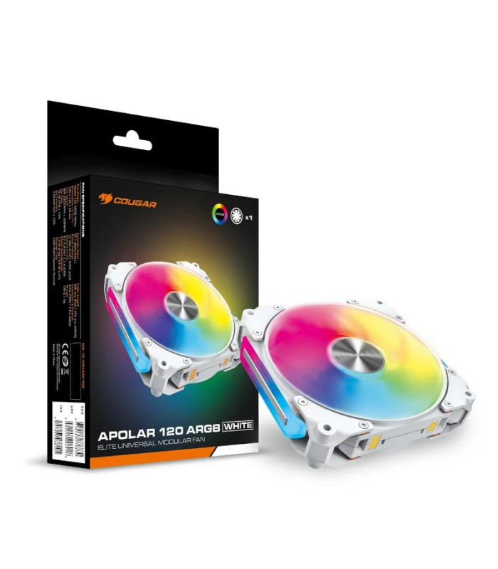 Cougar Ventilador Modular Apolar 120 Argb White