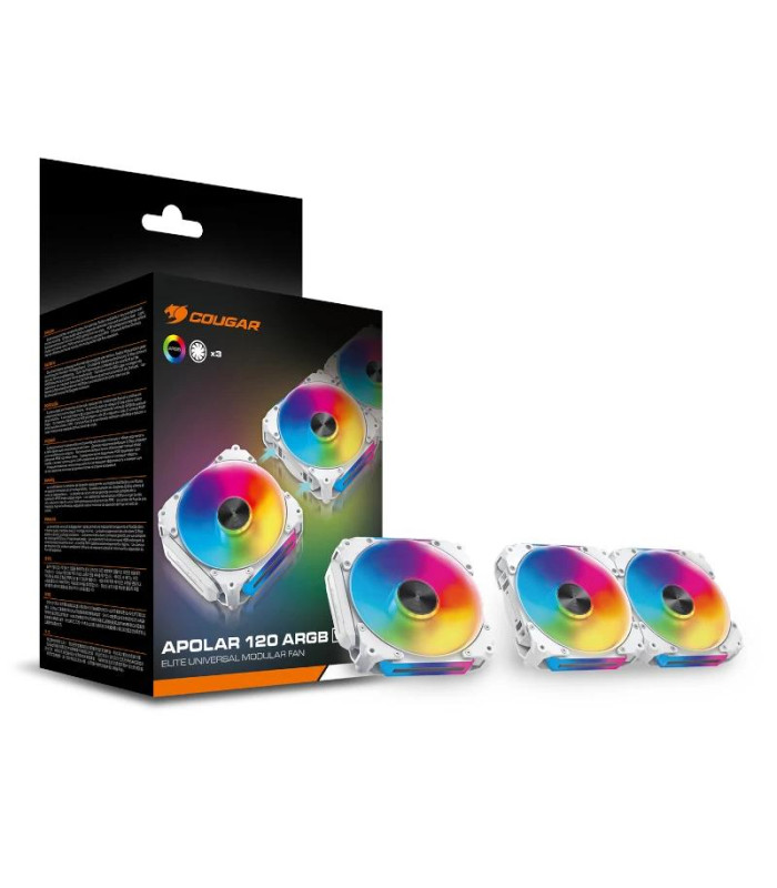 Cougar Vent. Modular Apolar 120 Argb White (3pcs)