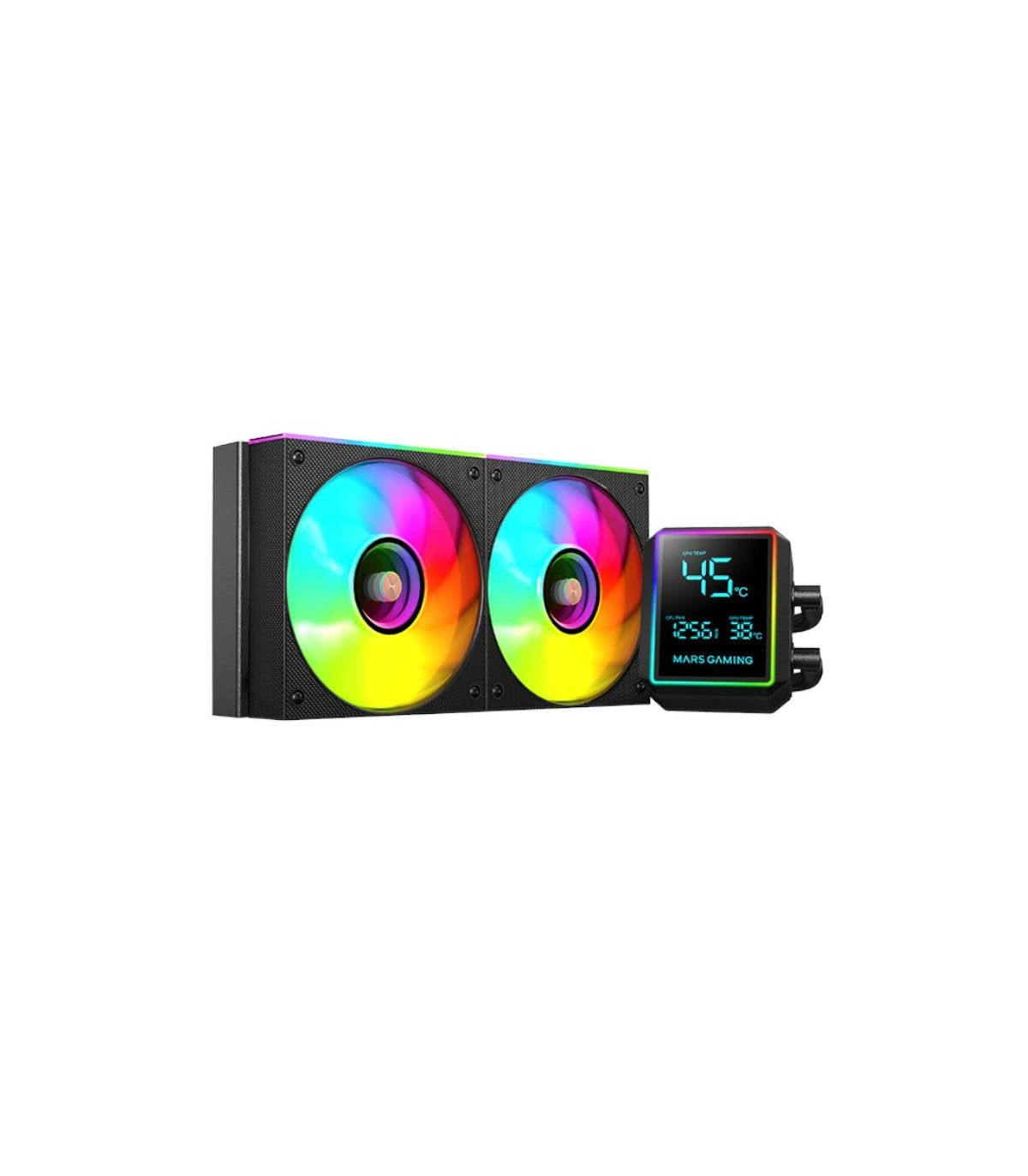 MARS GAMING Refrig. Líquida MLLCDPRO240 AIO Negro