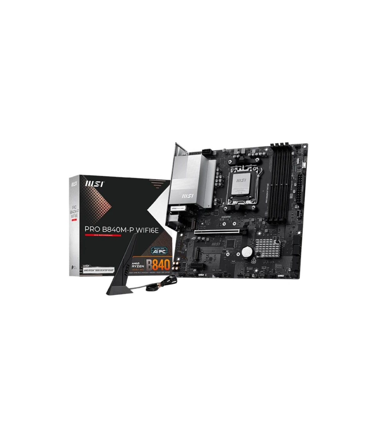 MSI Placa Base PRO B840M-P WIFI6E DDR5 mATX