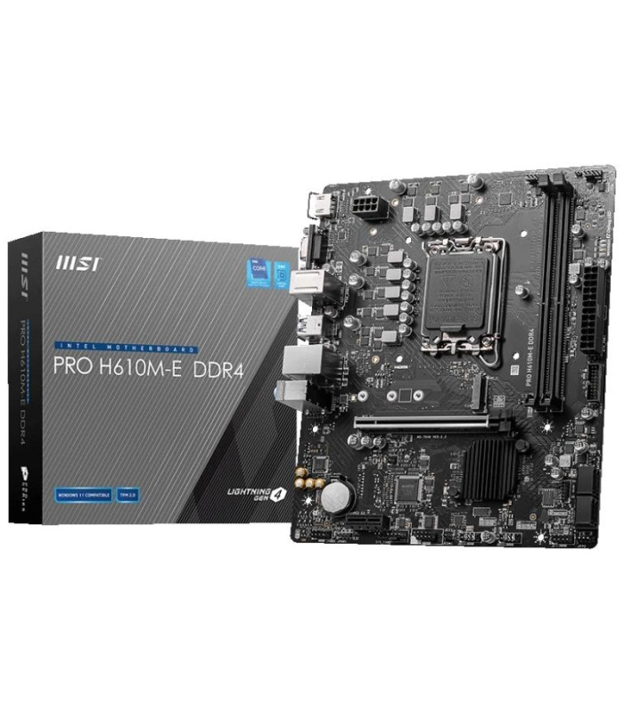 MSI Placa Base PRO H610M-E DDR4 mATX 1700