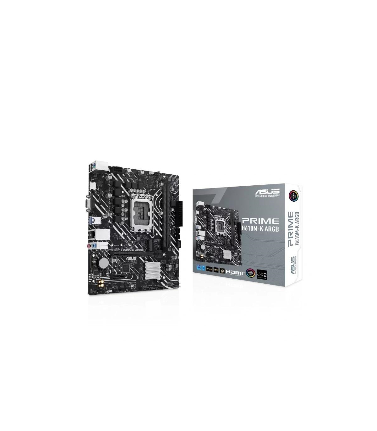 ASUS Placa Base PRIME H610M-K DDR5 ARGB mATX 1700
