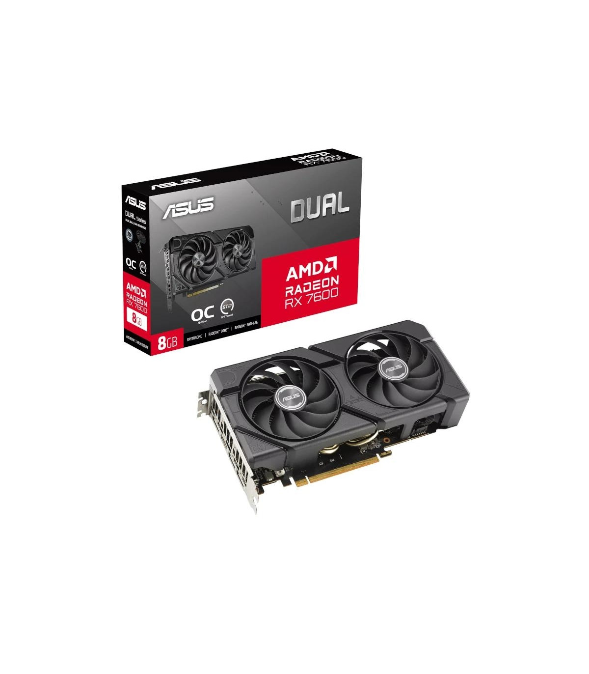 ASUS VGA AMD DUAL RX 7600 O8G EVO 8GB DDR6