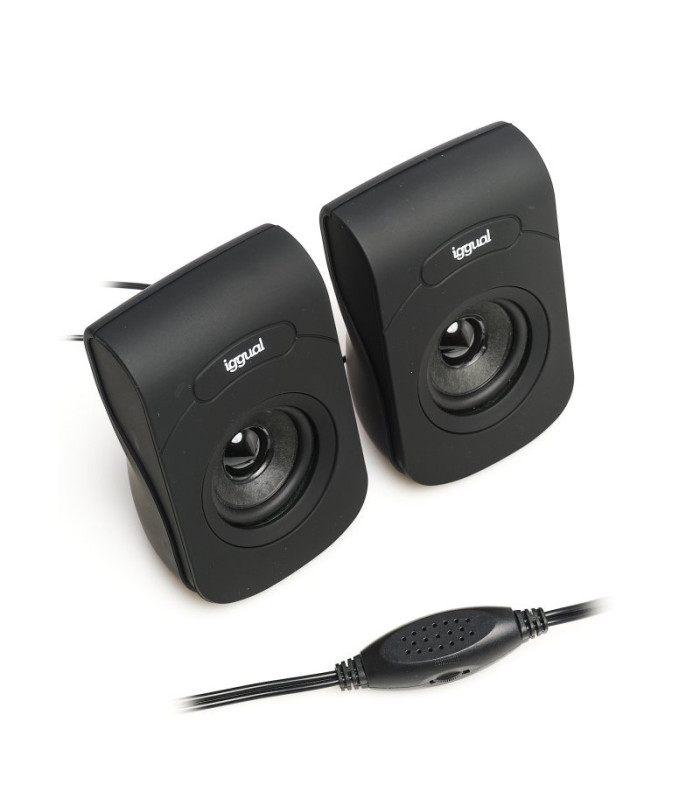 iggual Altavoces 2.0 6W mini-jack + USB