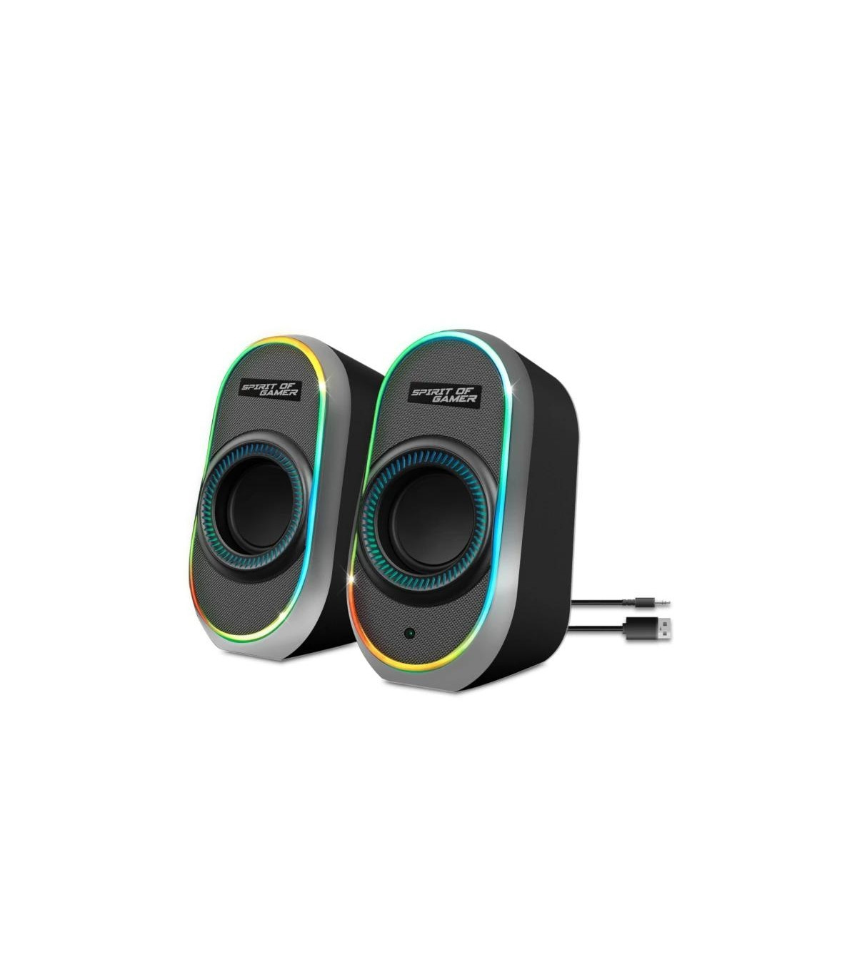 Spirit of Gamer Altavoz 2.0 FANATIC 500 RGB Black