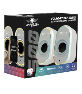 Spirit of Gamer Altavoz 2.0 FANATIC 500 RGB White