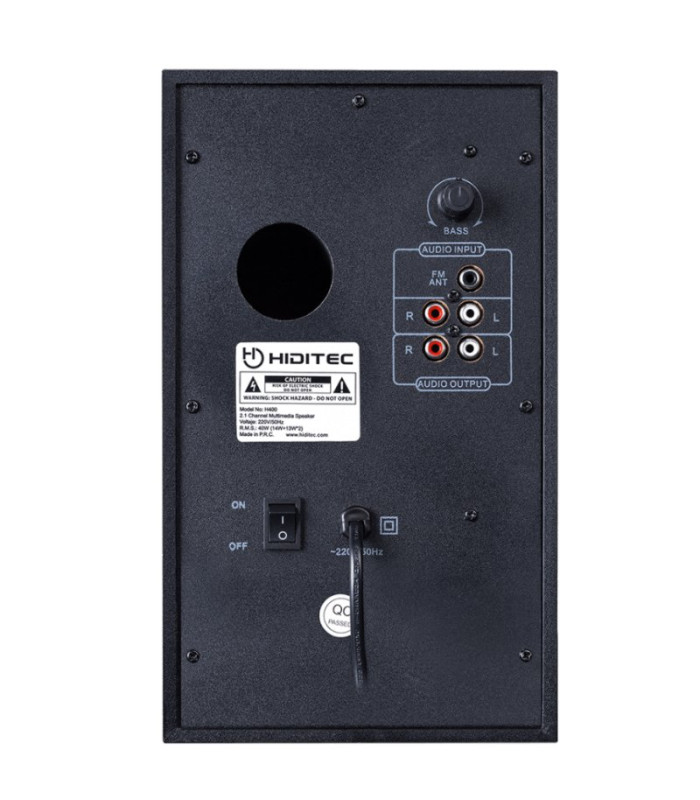 Hiditec Altavoz 2.1 H400 DARK EDITION