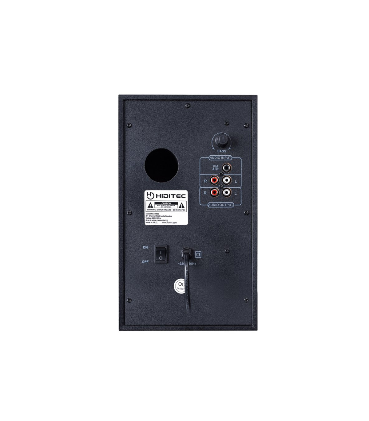 Hiditec Altavoz 2.1 H400 DARK EDITION