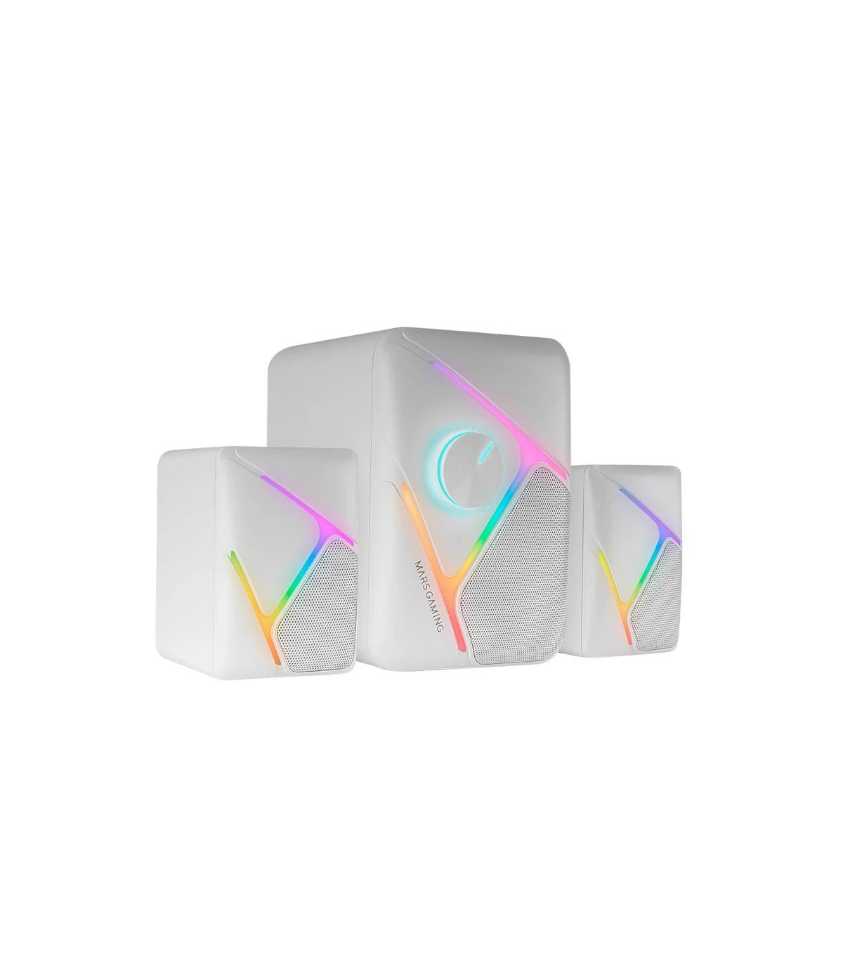 Mars Gaming Altavoces MS-H21 2.1 35W RGB Blanco