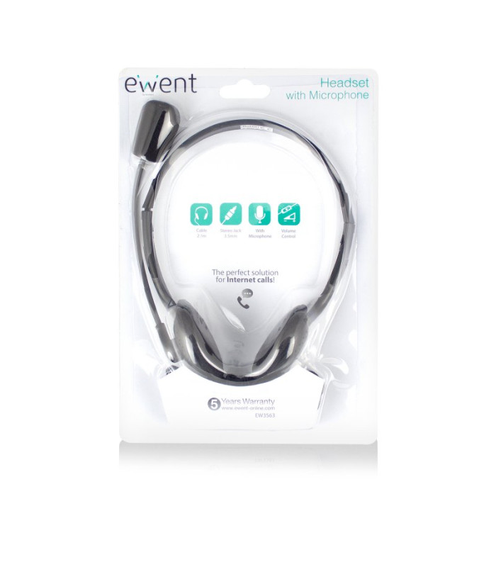 EWENT EW3563 Auriculares+ Micrófono Stéreo