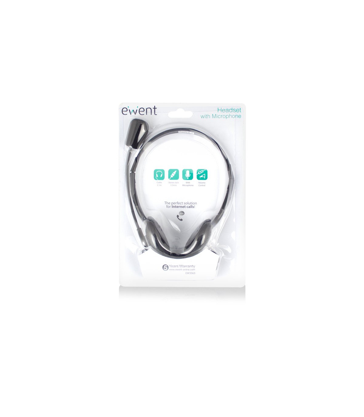 EWENT EW3563 Auriculares+ Micrófono Stéreo