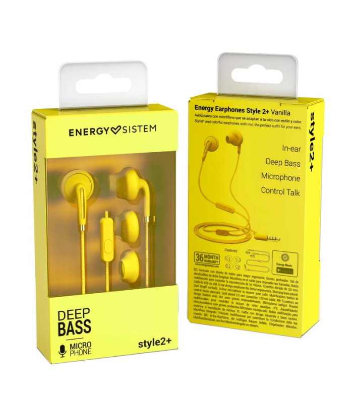 Energy Sistem Aur+Mic In ear Style 2+ Vanilla
