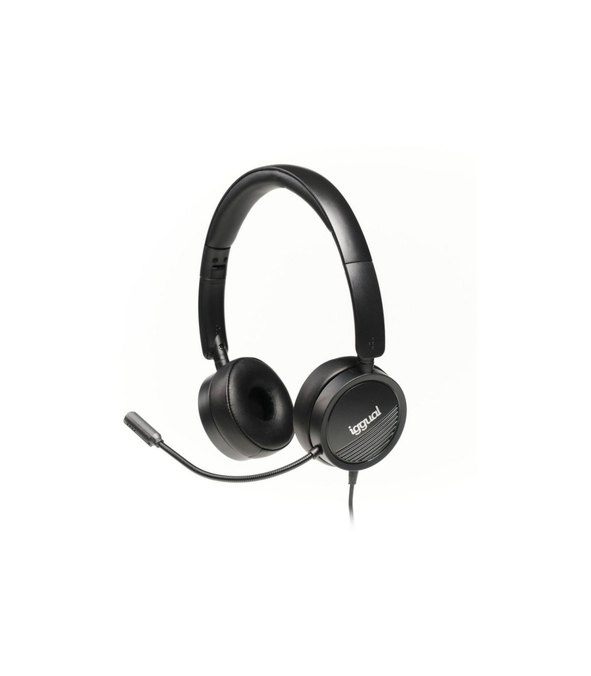 iggual Auriculares con micro Dual Tech USB/3,5 mm