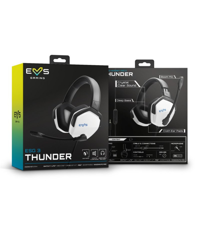 ENERGY SISTEM Auricular Gaming Headset ESG 3 White