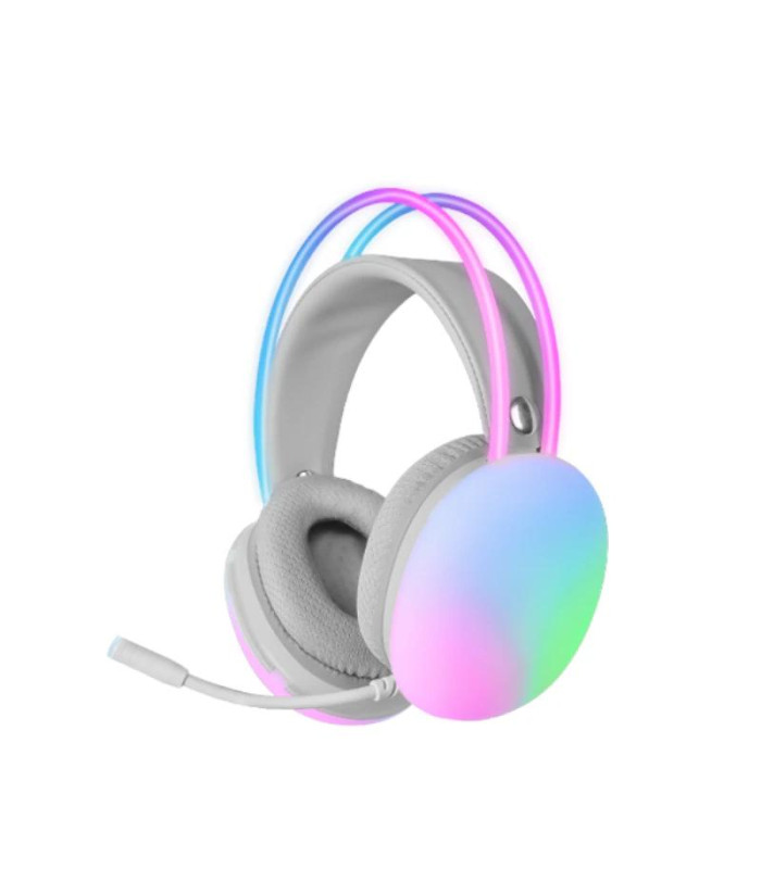 MARSGAMING Auriculares MH-GLOW PC/Ps4-5/xbox White