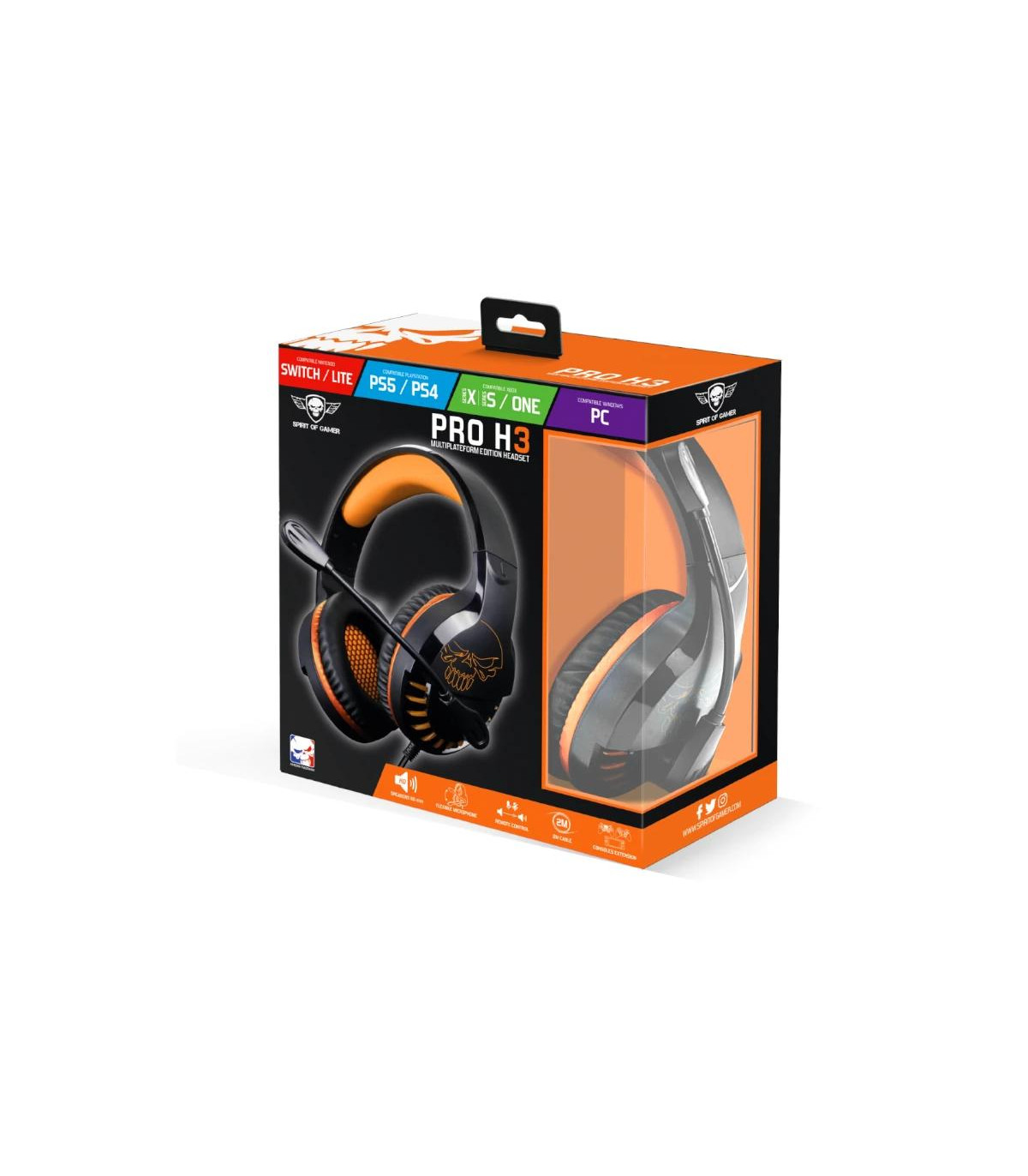 Spirit of Gamer Auricular Pro H3 Multiplateforme