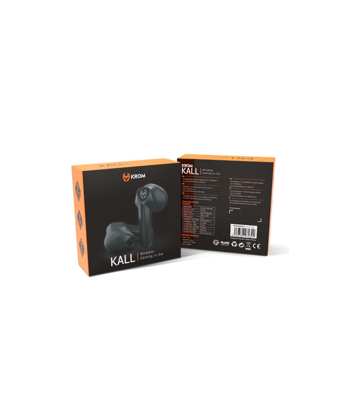 KROM KALL Auricular IN-EAR Gaming Wireless