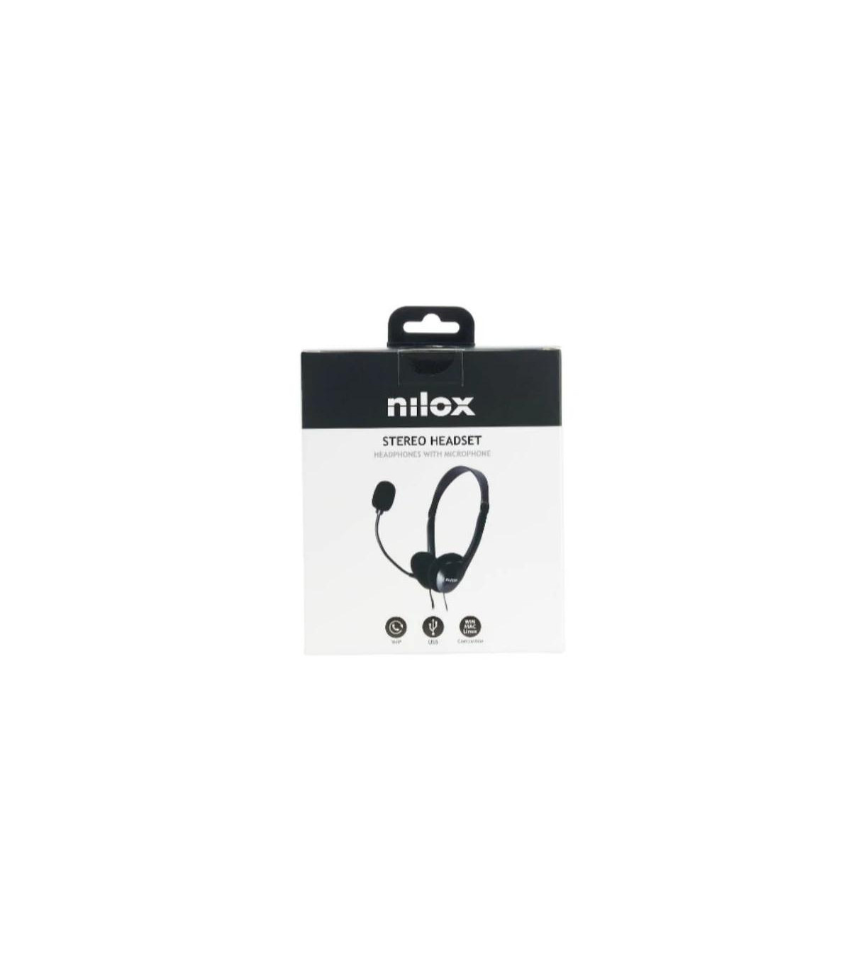 Nilox Auriculares con micrófono USB