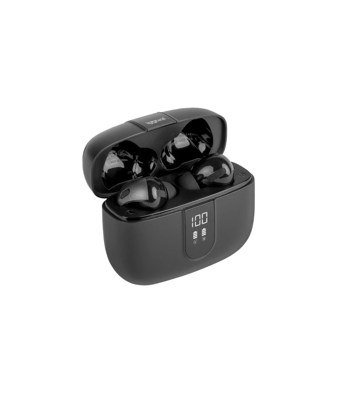 iggual Auriculares inalámbricos TWS Bluetooth negr