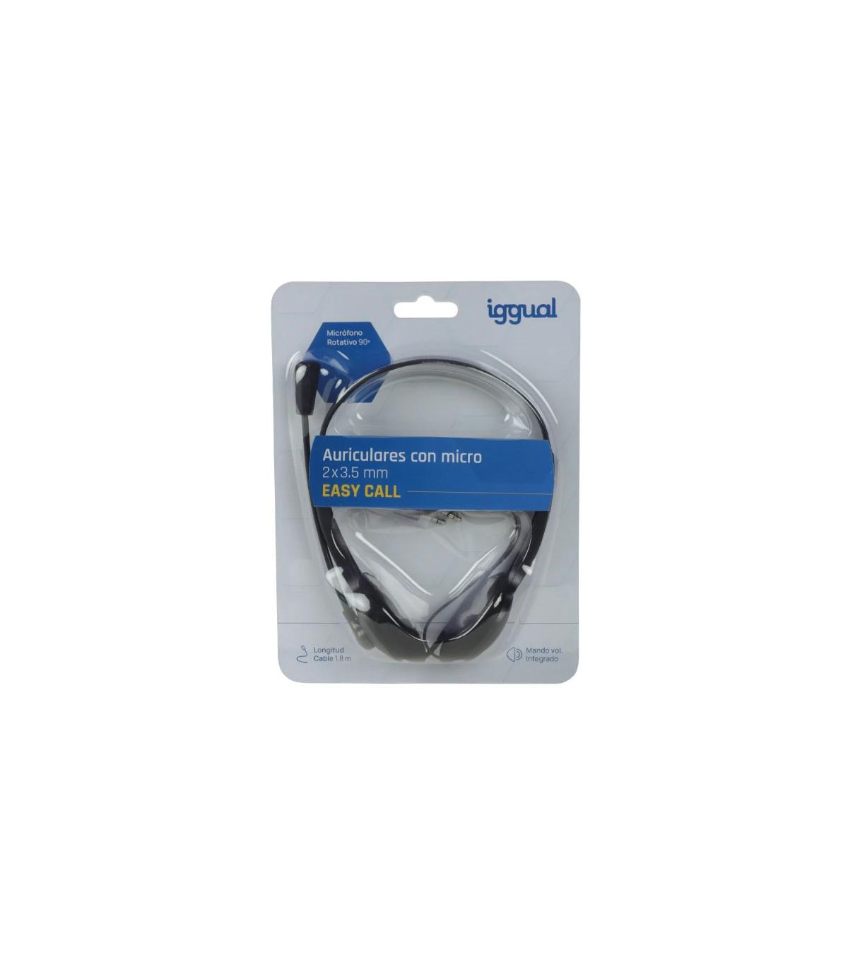 iggual Auriculares con micro 2 x 3.5 mm EASY CALL