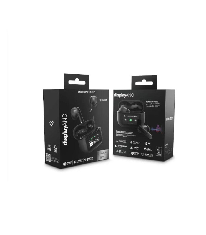 Energy Sistem Auriculares Display ANC Graphite TW