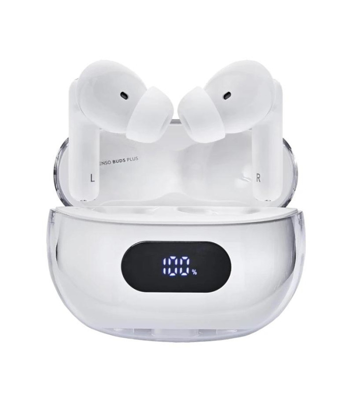 Intenso | Buds Plus Auriculares TWS ANC+ENC| Blanc