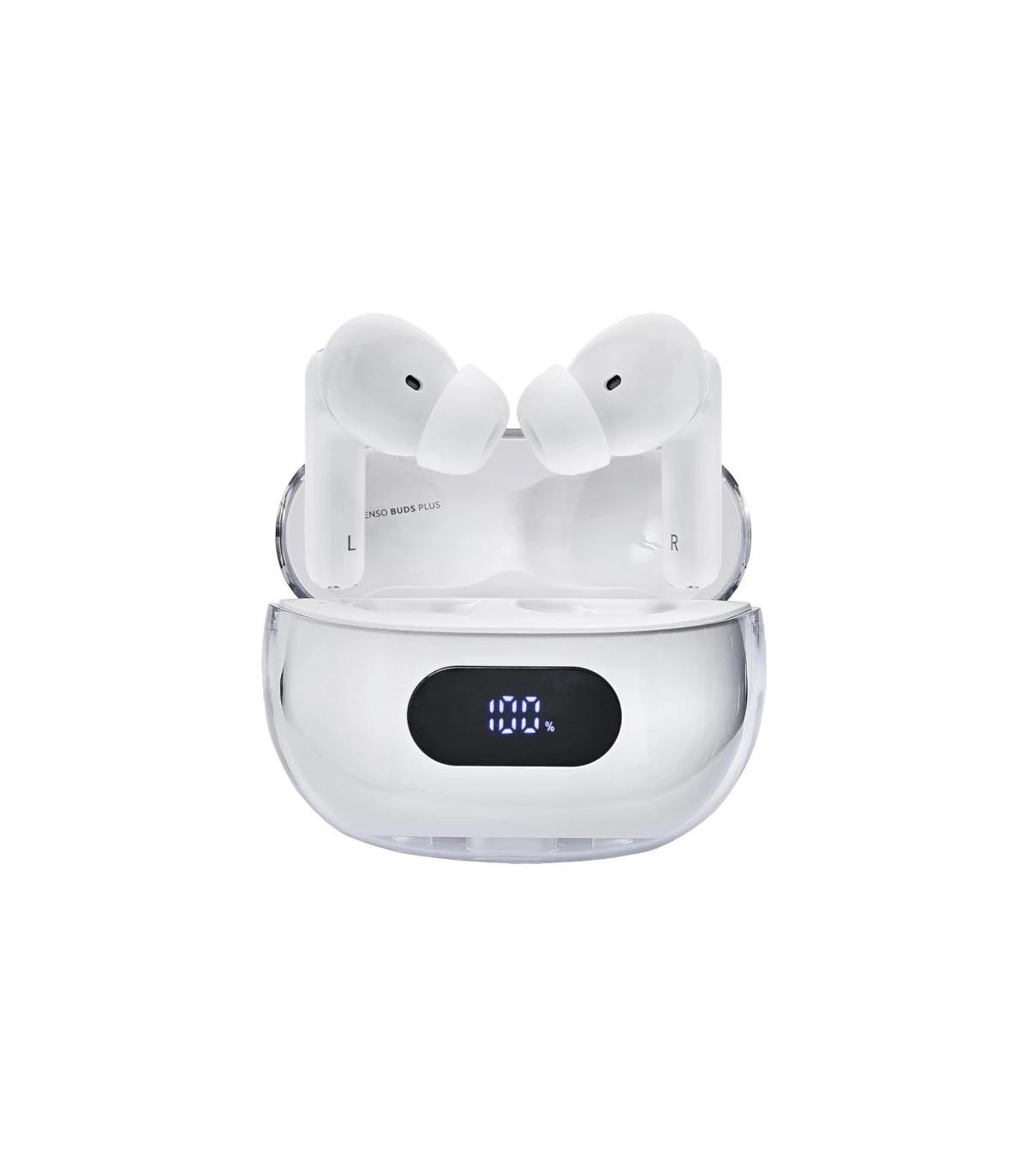 Intenso | Buds Plus Auriculares TWS ANC+ENC| Blanc