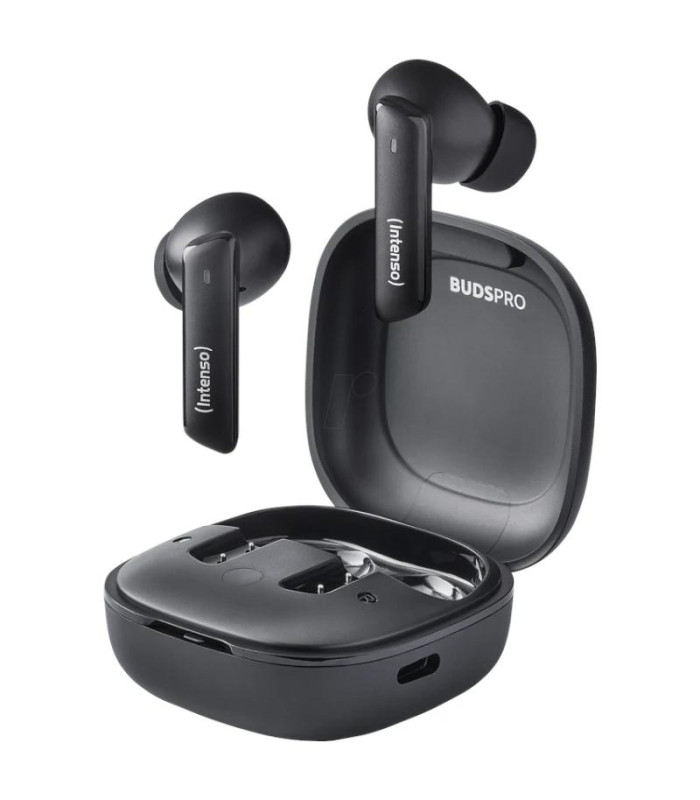 Intenso | Buds Pro Auriculares TWS H-ANC+ENC Negro