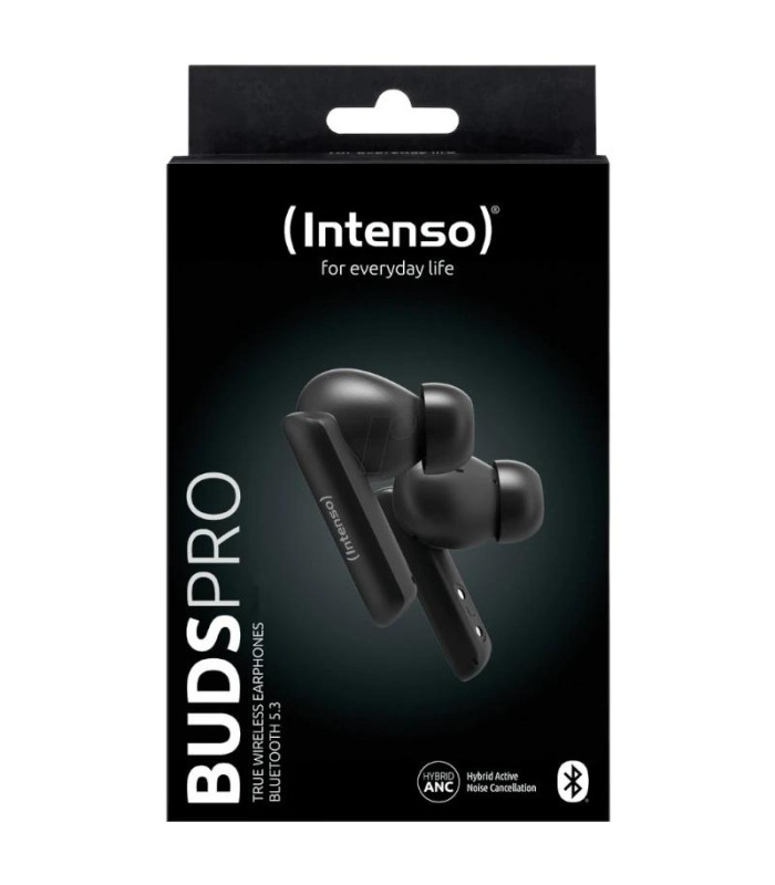 Intenso | Buds Pro Auriculares TWS H-ANC+ENC Negro
