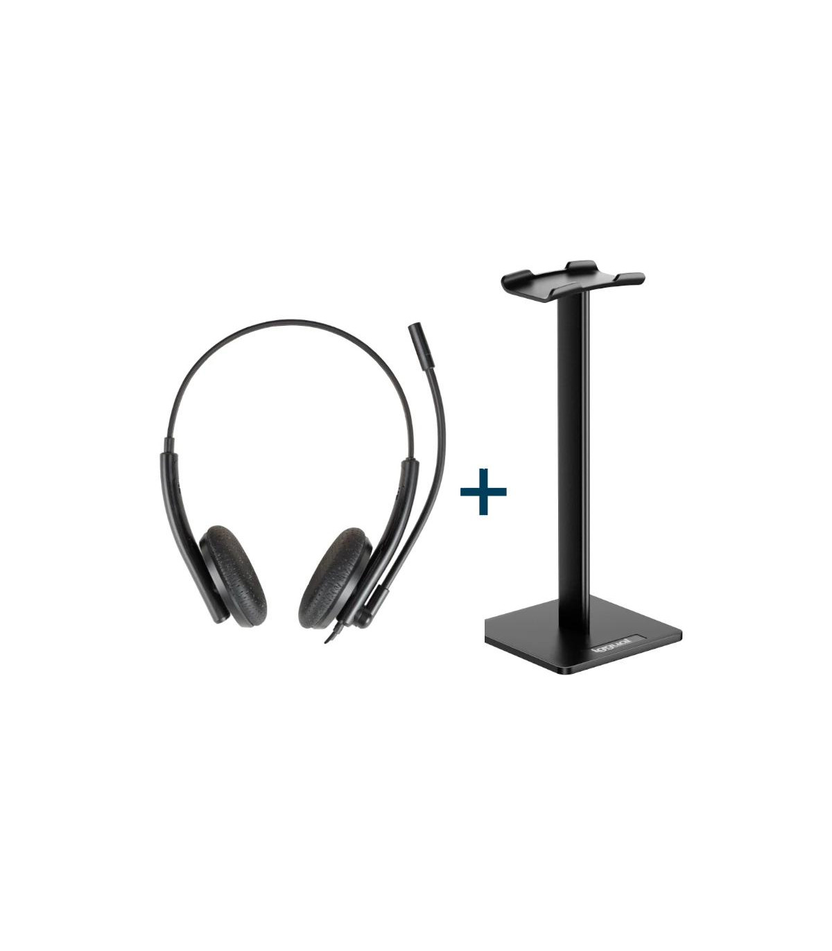 iggual Kit auriculares ENC3030 + soporte SA22