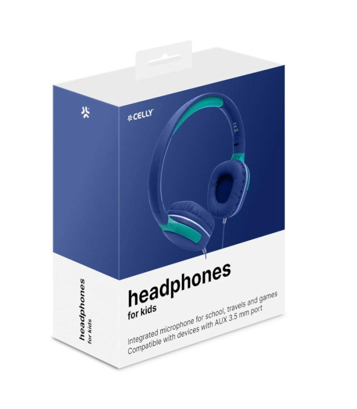 Celly Auricular Diadema niños Azul