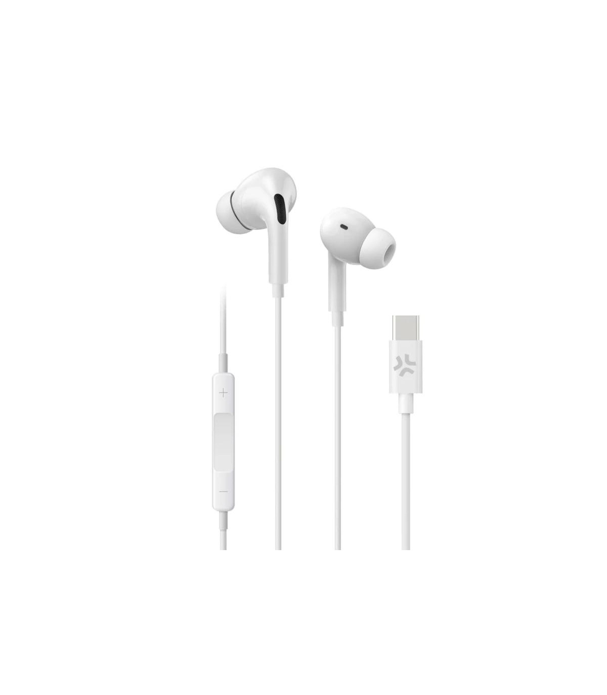 Celly Auriculares cable Usb-C Blanco