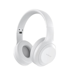 Celly Auricular Diadema Inalámbrico WAVEBEAT Blanc