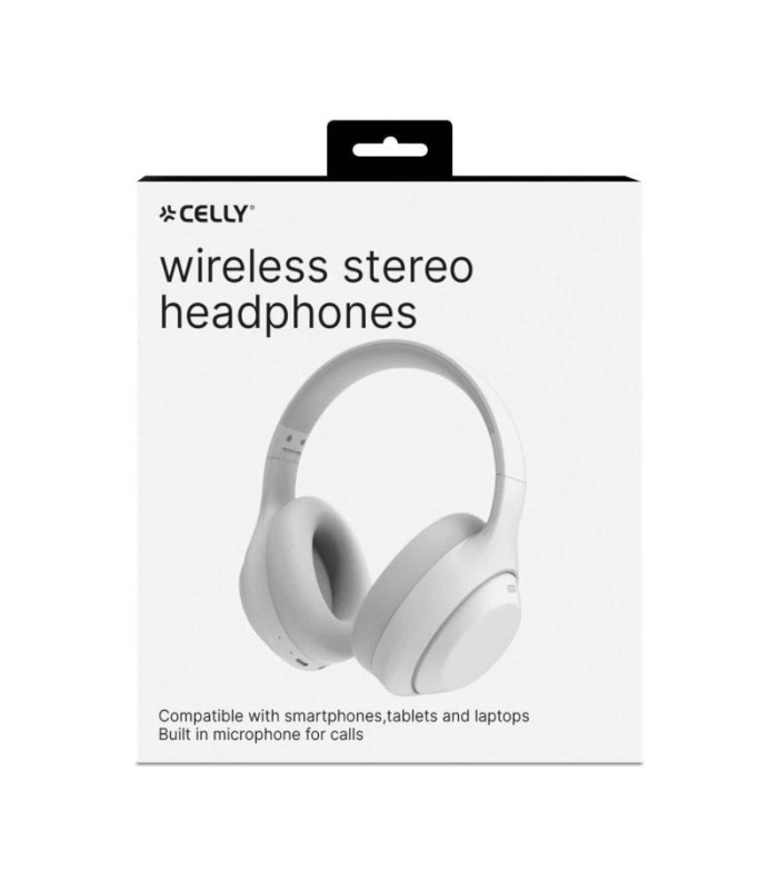 Celly Auricular Diadema Inalámbrico WAVEBEAT Blanc