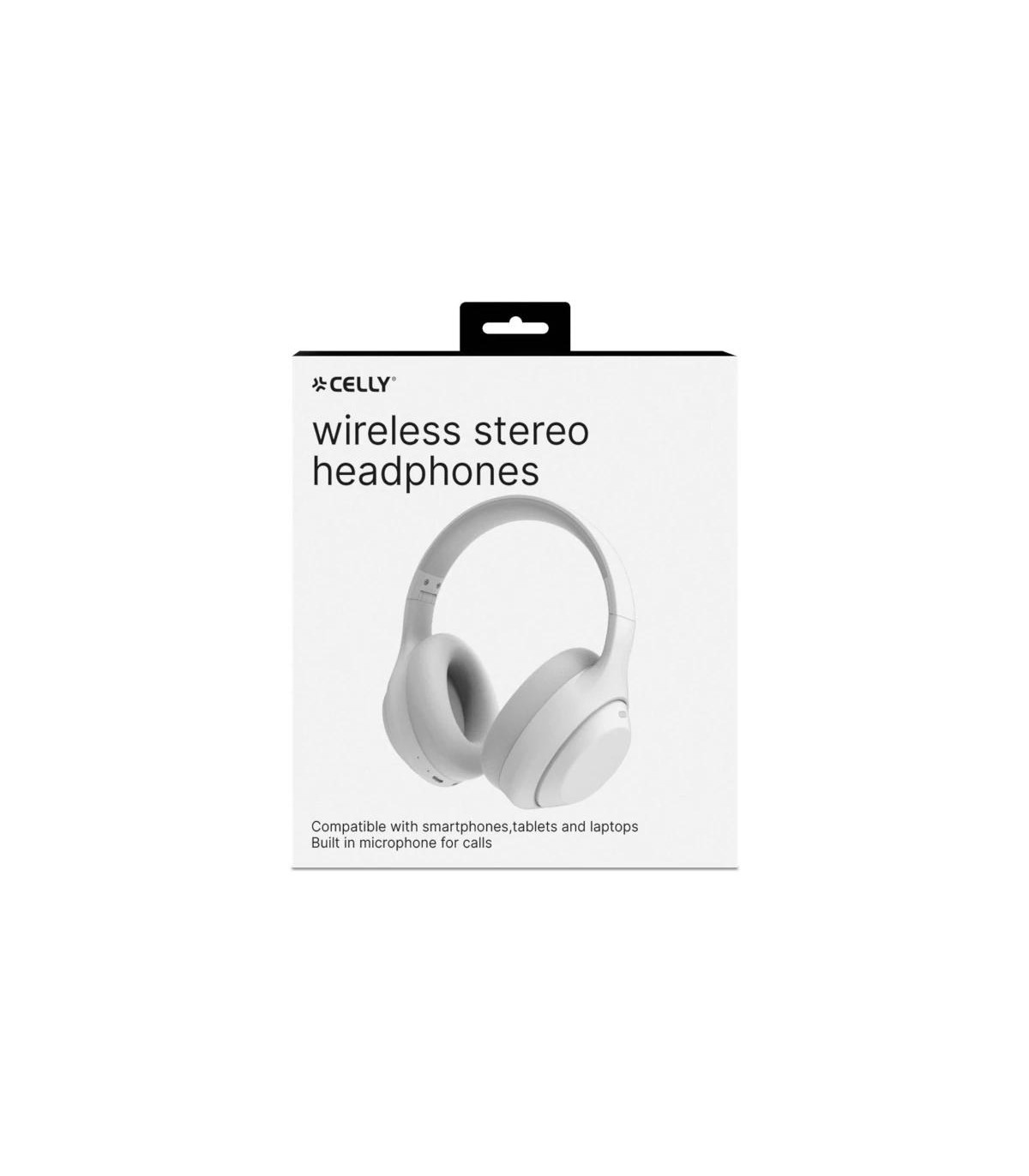 Celly Auricular Diadema Inalámbrico WAVEBEAT Blanc