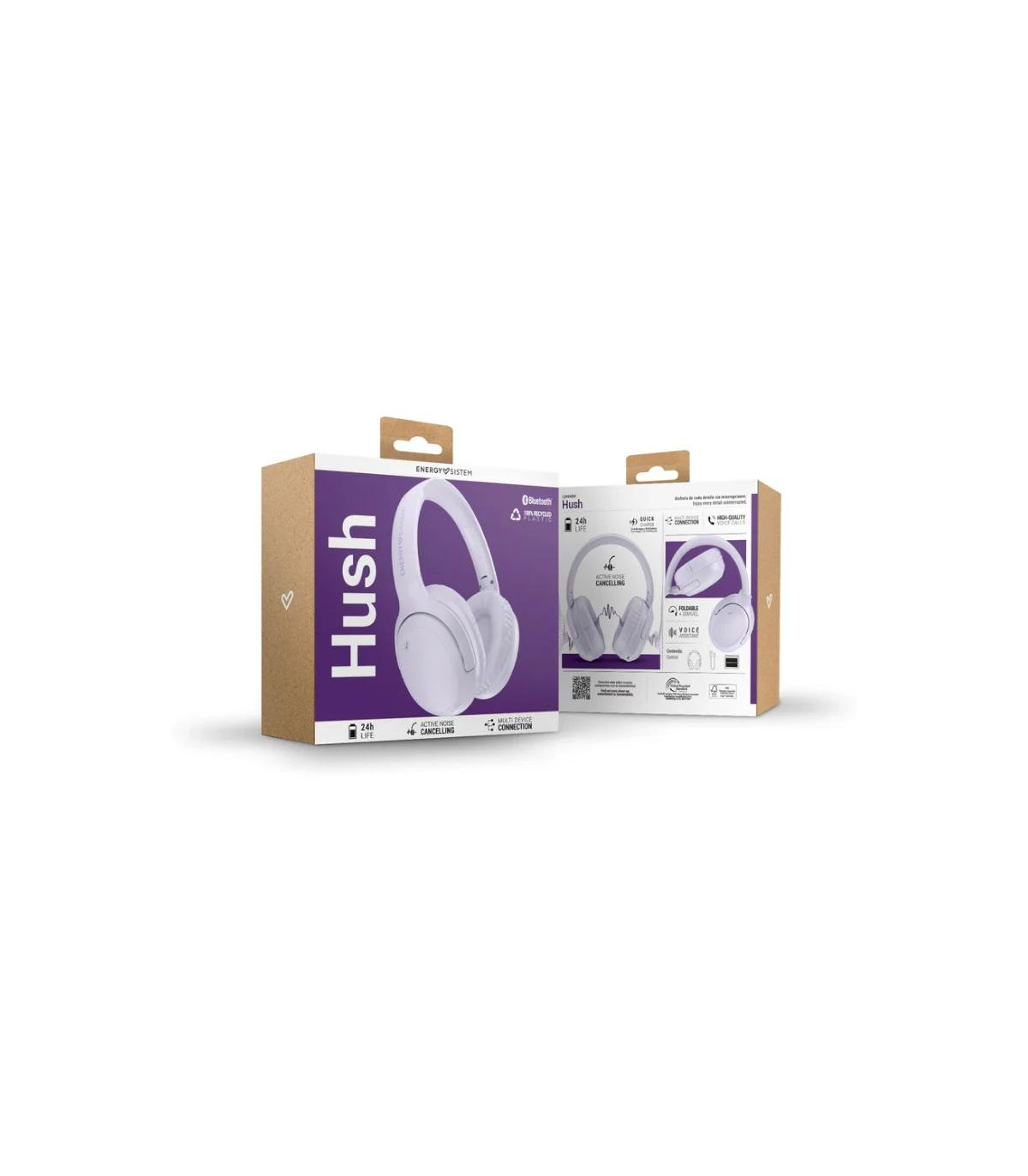 Energy Sistem Auriculares Hush Lavender BT ANC