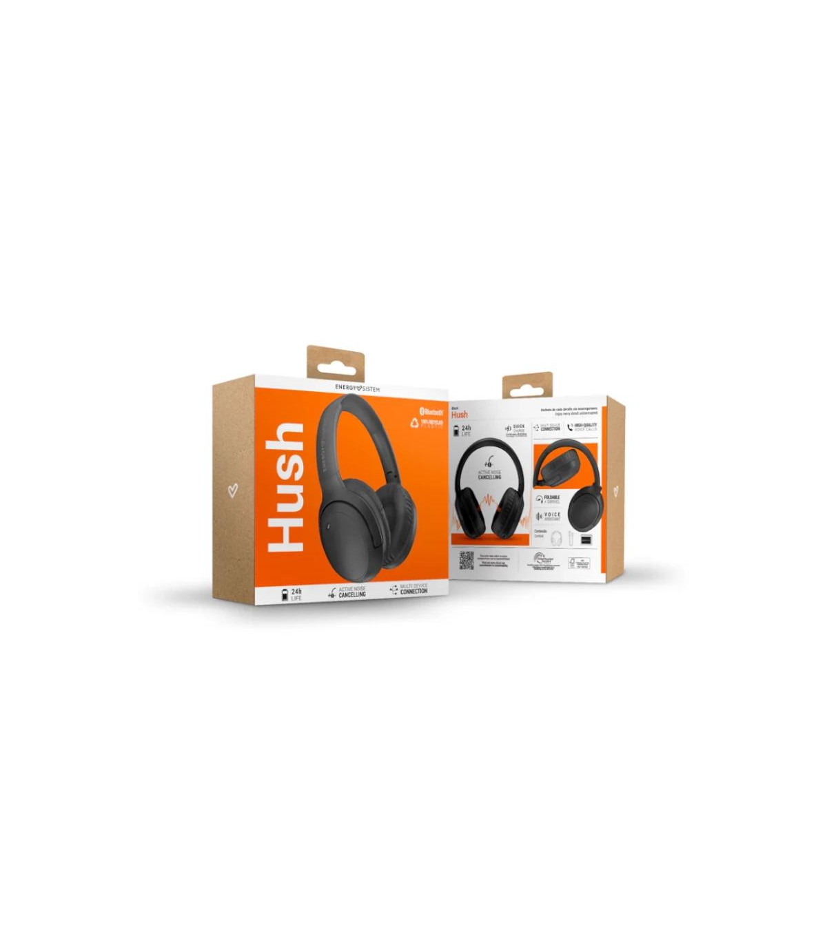 Energy Sistem Auriculares Hush Black BT ANC