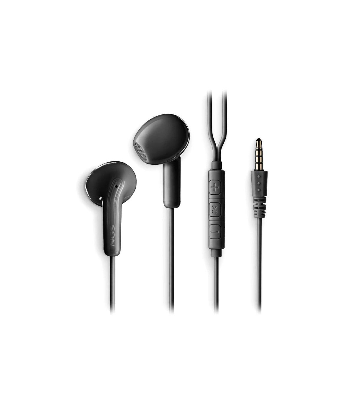 NGS Auricular Negro Estéreo Cable JACK 3.5 Mm