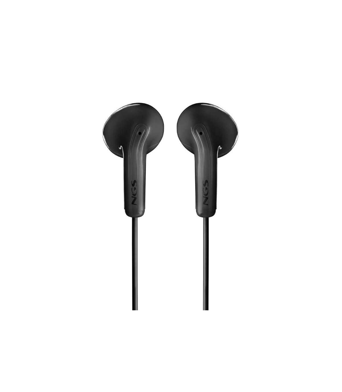 NGS Auricular Negro Estéreo Cable JACK 3.5 Mm