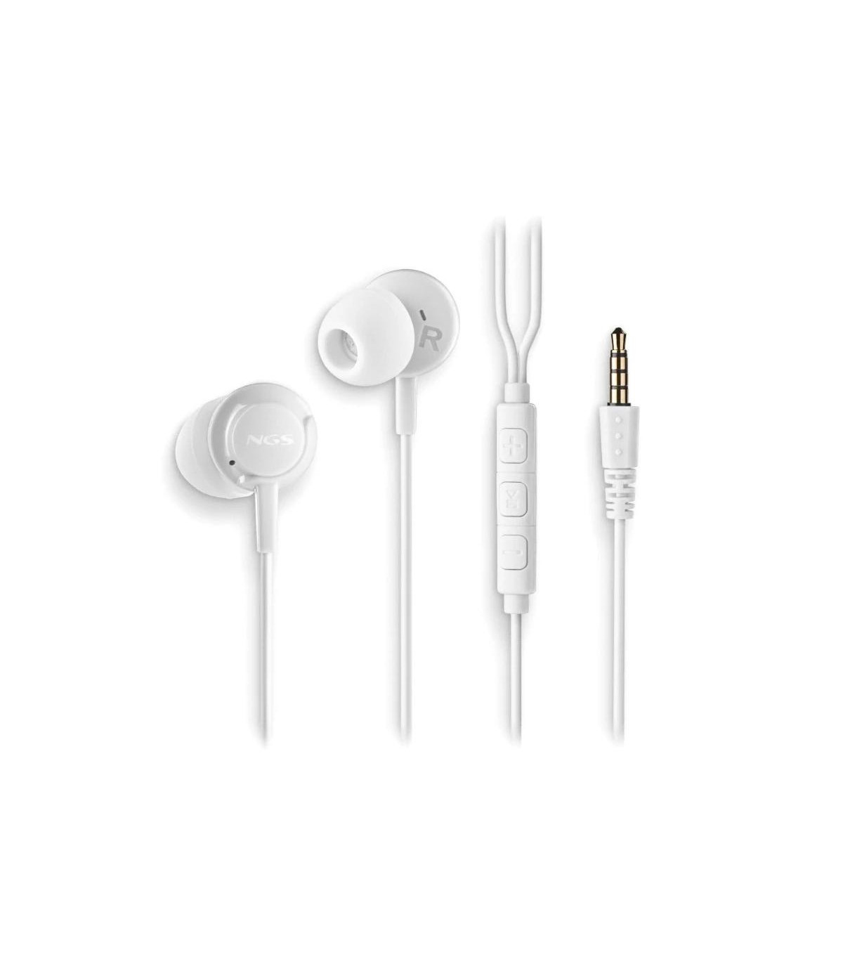 NGS Auricular CROSSDRIFT Blanco cable JACK 3.5 Mm