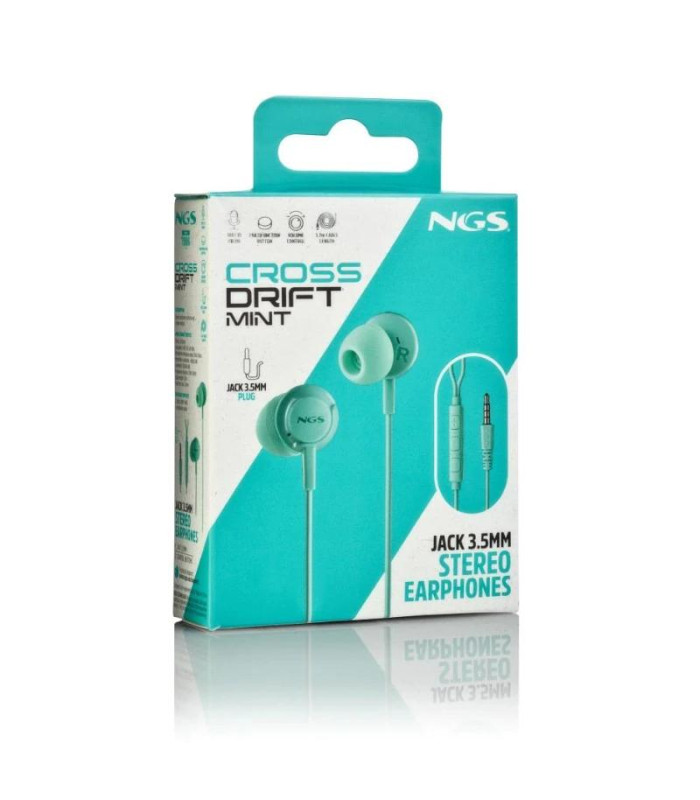 NGS Aricular Verde Estéreo Cable JACK 3.5 Mm