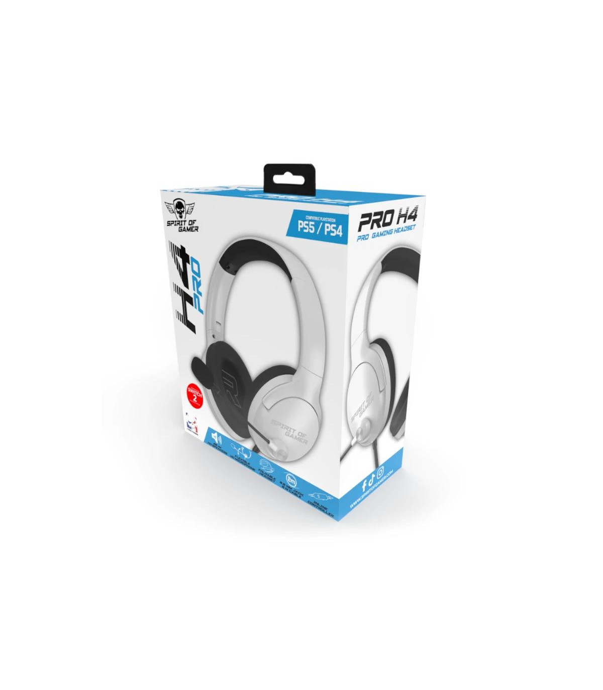 Spirit of Gamer Auricular Pro H4 Blanco