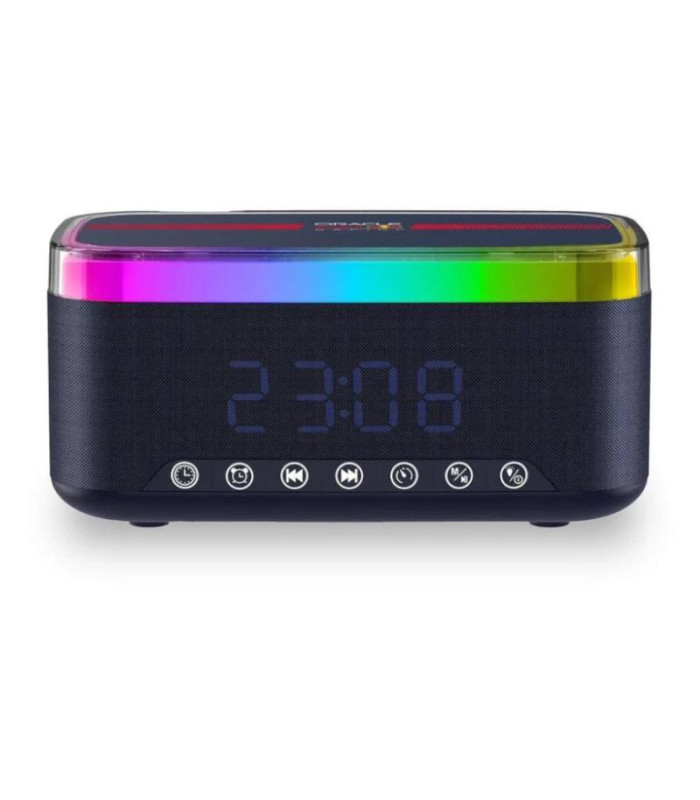Red Bull Altavoz Radio Despertador Cargador 12W