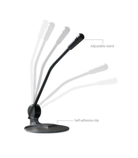 Ewent EW3550 Micrófono Multimedia Negro