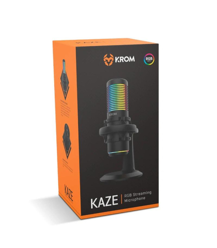 KROM Microfono KAZE Streaming Rgb