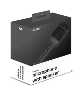 Celly Microfono para niños inalambrico Negro