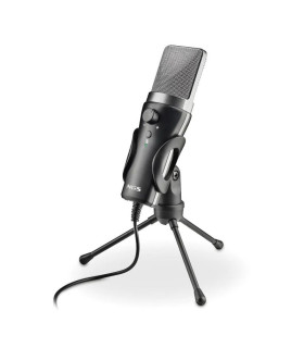 NGS Micrófono PC Usb con soporte tripode