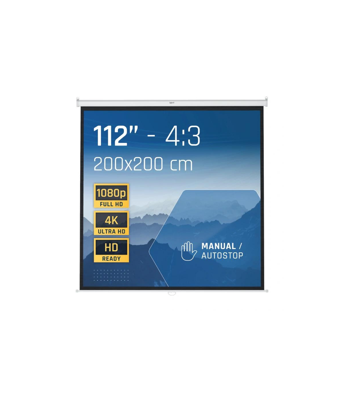 iggual Pantalla manual 4:3 112" 200x200 cm